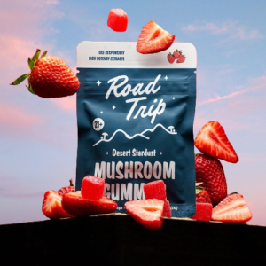 Desert Stardust Mushroom Strawberry Gummies | Road Trip Desert Stardust Mushroom Strawberry Gummies