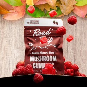 Amanita Muscaria Mushroom Raspberry Gummies | Road Trip Amanita Muscaria